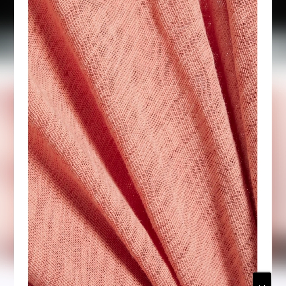 ATM ANTHONY THOMAS MELILLO Layered slub cotton-jersey midi dress XL Antique Rose - Picture 4 of 12